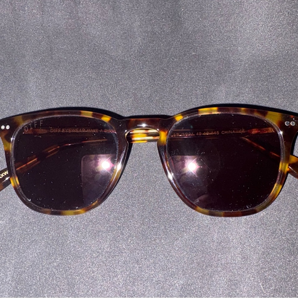 Diff Tortoiseshell Sunglasses With Gradient Lenses - image 2